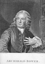 Archibald Bower, graviert von J. Hollonray