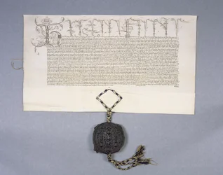 Urkunde 11980: Urkunde über die Schenkung von König Heinrich VI. an das New College Oxford der Güter von Newton Longville, 1441