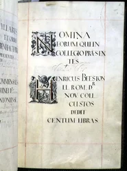 Archiv 3693 fol.4 Seite aus einem Benefizbuch des New College, Oxford