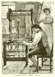 Arkwright und seine Spinnmaschine