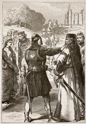 Verhaftung des Herzogs von Gloucester, Illustration aus Cassells Illustrierter Geschichte Englands