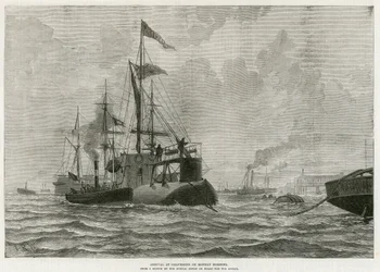 Ankunft von Cleopatras Nadel in Gravesend