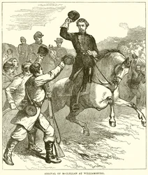 Ankunft von McClellan in Williamsburg