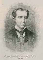 Arthur W Pinero, im Alter von 23 Jahren