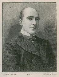 Arthur W Pinero, im Alter von 35 Jahren