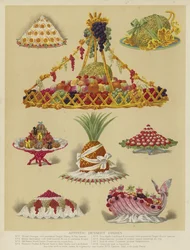 Künstlerische Dessertgerichte