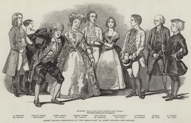 Künstlerische Amateuraufführung von "The Heir-at-Law," St. James