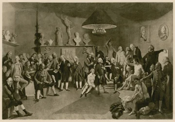 Künstlertreffen zum Skizzieren von Aktmodellen