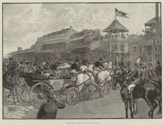 Ascot-Rennen, Ankunft der königlichen Gesellschaft