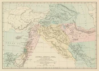 Assyrien, Armenien, Syrien und die angrenzenden Länder (Farblitho)