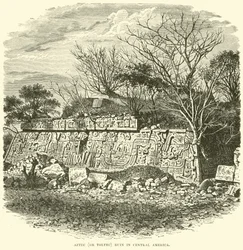 Aztekische (oder Toltekische) Ruine in Zentralamerika