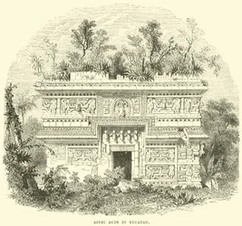 Aztekische Ruine in Yucatan