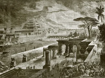 Babylon erobert durch die Armee von Kyros dem Großen