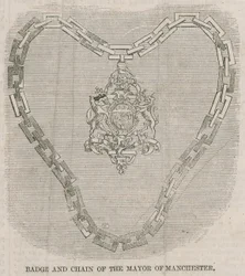 Abzeichen und Kette des Bürgermeisters von Manchester