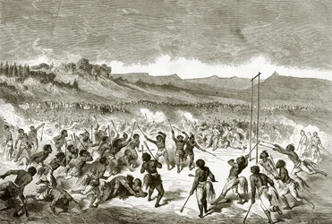 Ballspiel unter den Choctaw-Indianern