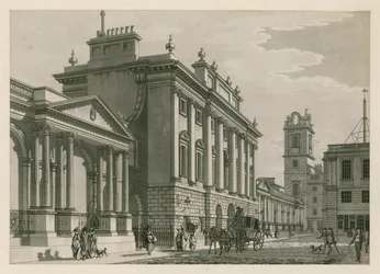 Bank of England, Westflügel hinzugefügt von Sir Robert Taylor, 1783