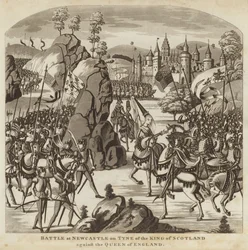 Schlacht bei Newcastle upon Tyne zwischen dem König von Schottland und der Königin von England