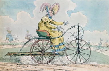 Dreirad, das Damenhobby, 1819