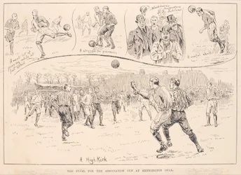 Blackburn Rovers gegen Nottingham County, aus The Illustrated Sporting and Dramatic News, 23. März 1891