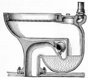 Bostels No. 7 Exclesior Wash-Out Toilette, 1870