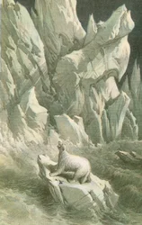 Das Auseinanderbrechen eines Eisbergs