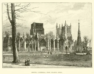 Bristol-Kathedrale, vom College Green