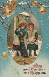 Britische Neujahrskarte