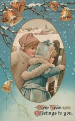 Britische Neujahrskarte