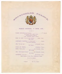 Konzert im Buckingham Palace, 3. Juni 1887
