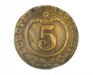 Knopf, andere Ränge, 5. Bengal European Regiment, 1858-1860