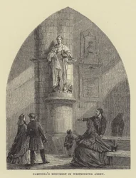 Campbells Denkmal in der Westminster Abbey (Gravur)