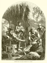 Kapitän Kydd versteckt Schatz in einer Höhle