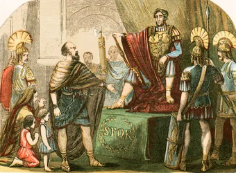 Caractacus vor dem römischen Kaiser Claudius