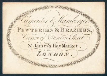 Zimmermann und Hamberger, Visitenkarte