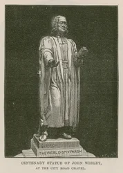 Hundertjahrfeier-Statue von John Wesley