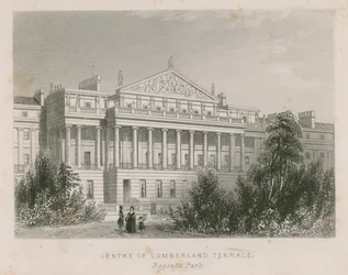 Zentrum der Cumberland Terrasse, Regents Park, London