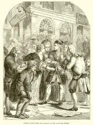 Change Alley während des Wahnsinns der Südseeblase