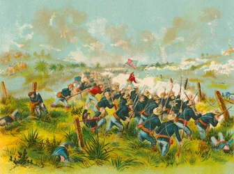 Angriff amerikanischer Truppen auf den San Juan Hill, 1. Juli 1898