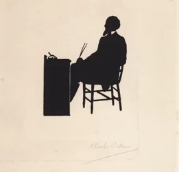 Charles Dickens, englischer Romanautor (Litho)