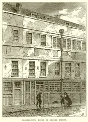 Chattertons Haus in der Brooke Street
