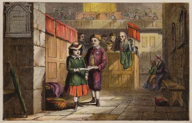 Kinder in einer Kirche