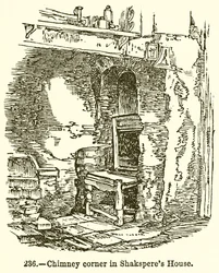 Kamin in Shakespeares Haus