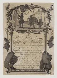 Schornsteinfeger, Thomas Tattenham, Visitenkarte