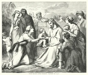 Christus segnet kleine Kinder, Matthäus XIX