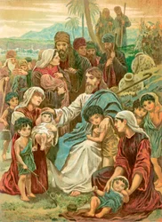 Christus segnet kleine Kinder