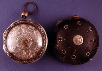 Kutschenuhr mit Wecker und Repetierer, von Cabrier aus London, ca. 1775