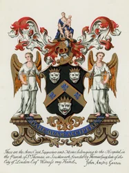 Wappen des Krankenhauses in der Pfarrei St. Thomas, Southwark