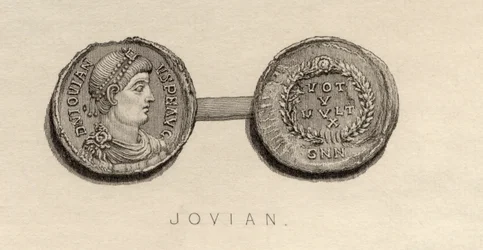Münze aus der Zeit von Jovian
