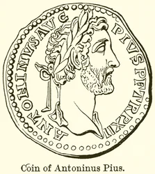 Münze von Antoninus Pius