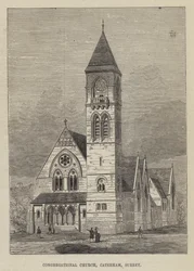 Kongregationalistische Kirche, Caterham, Surrey (Stich)